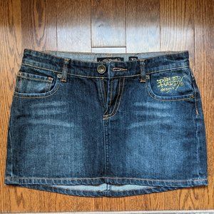 Ed Hardy By Christian Audigier Women Jean Skirt